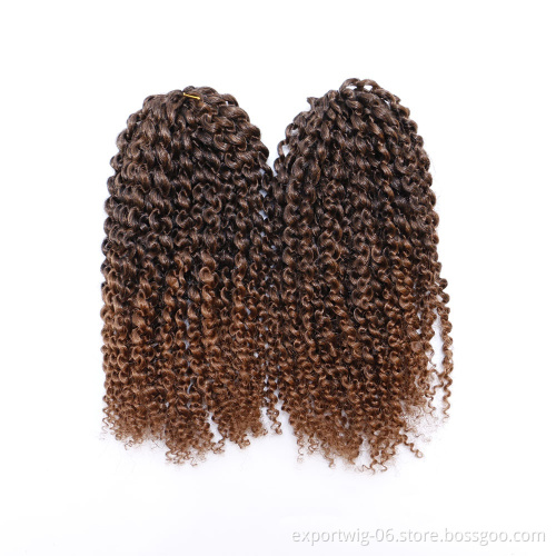 Mali Bob Twist Crochet Hair 3pcs/pack 8 INCH Marley Twist Crochet Hair Curly Soft Synthetic Crochet Hair Extensions